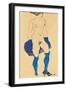 Standing Woman with Shoes and Stockings, 1913-Egon Schiele-Framed Giclee Print