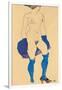 Standing Woman with Shoes and Stockings, 1913-Egon Schiele-Framed Giclee Print