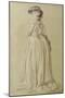 Standing Young Woman-Francois Louis Joseph Watteau-Mounted Giclee Print