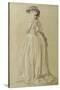 Standing Young Woman-Francois Louis Joseph Watteau-Stretched Canvas