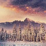 Fabulous Winter Landscape in the Mountains-standret-Laminated Photographic Print