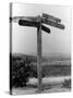 Stane Street Signpost-null-Stretched Canvas