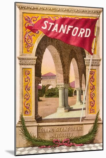 Stanford Banner, Arcade-null-Mounted Art Print