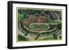 Stanford University Stadium - Palo Alto, CA-Lantern Press-Framed Art Print