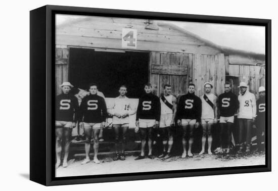 Stanford Varsity Rowing Crew Photograph - Poughkeepsie, NY-Lantern Press-Framed Stretched Canvas