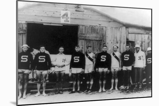 Stanford Varsity Rowing Crew Photograph - Poughkeepsie, NY-Lantern Press-Mounted Art Print