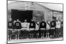 Stanford Varsity Rowing Crew Photograph - Poughkeepsie, NY-Lantern Press-Mounted Art Print