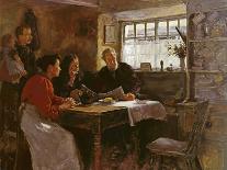 The 22nd January 1901 (Reading the News of the Queen's Death in a Cornish Cottage)-Stanhope Alexander Forbes-Framed Giclee Print