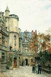 The Courtyard of the Museum of Cluny, circa 1878-80-Stanislas Victor Edouard Lepine-Stretched Canvas