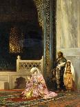 A Turkish Lady Praying in the Green Mosque, Bursa-Stanislaus Chlebowski-Mounted Giclee Print