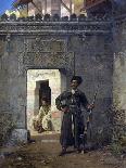 A Turkish Lady Praying in the Green Mosque, Bursa-Stanislaus Chlebowski-Framed Giclee Print