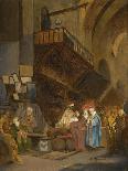 Bazaar in Constantinople-Stanislav Khlebovsky-Stretched Canvas