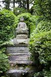 Buddha Statue.Garden in Kyoto.Japan.-Stanislav Komogorov-Framed Photographic Print