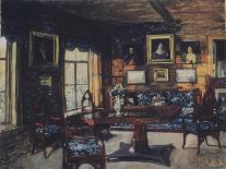 The Sitting Room in the Manor House Rozhdestveno, 1916-Stanislav Yulianovich Zhukovsky-Giclee Print