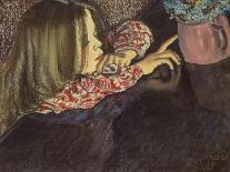 Girl in a Blue Hat, 1895 (Pastel on Paper)-Stanislaw Wyspianski-Giclee Print