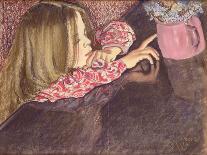 'Girl Looking at Flower Vase', 1902-Stanislaw Wyspianski-Giclee Print