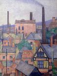 Industrial Roofscape, c.1931-Stanislawa de Karlowska-Stretched Canvas