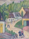 Street in St. Nicolas-du-Pelem, Brittany, c.1933-Stanislawa de Karlowska-Giclee Print