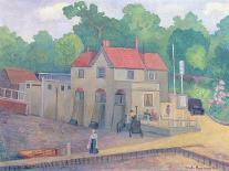 The Butt and Oyster, Pin Mill, before 1935-Stanislawa de Karlowska-Framed Giclee Print