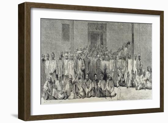 Stanley and His Companions Return from the Expedition to the Interior of Africa.-null-Framed Giclee Print