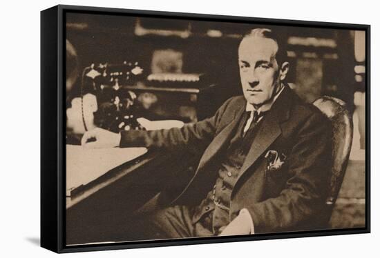 Stanley Baldwin, newly elected Prime Minister of the United Kingdom, May 1923 (1935)-Unknown-Framed Stretched Canvas