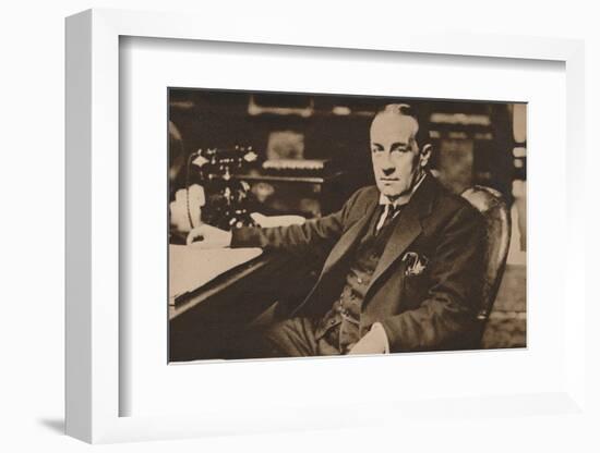 Stanley Baldwin, newly elected Prime Minister of the United Kingdom, May 1923 (1935)-Unknown-Framed Photographic Print