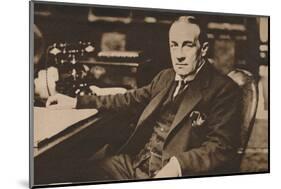 Stanley Baldwin, newly elected Prime Minister of the United Kingdom, May 1923 (1935)-Unknown-Mounted Photographic Print