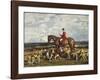 Stanley Barker and the Pytchley Hounds-Sir Alfred Munnings-Framed Premium Giclee Print