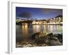 Stanley Bay at Dusk, Hong Kong Island, Hong Kong, China, Asia-Ian Trower-Framed Photographic Print