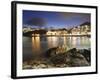 Stanley Bay at Dusk, Hong Kong Island, Hong Kong, China, Asia-Ian Trower-Framed Photographic Print