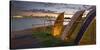 Stanley Bay, Old Boats, Dusk, Skyline of Auckland, North Island, New Zealand-Rainer Mirau-Stretched Canvas