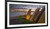 Stanley Bay, Old Boats, Dusk, Skyline of Auckland, North Island, New Zealand-Rainer Mirau-Framed Photographic Print