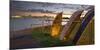 Stanley Bay, Old Boats, Dusk, Skyline of Auckland, North Island, New Zealand-Rainer Mirau-Mounted Photographic Print