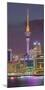 Stanley Bay, Skyline of Auckland, Sky Tower, North Island, New Zealand-Rainer Mirau-Mounted Photographic Print