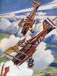 Sopwith Camels on Patrol-Stanley Bradshaw-Framed Art Print