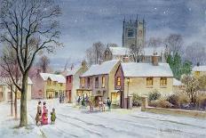Father Christmas and Robin Chorus-Stanley Cooke-Giclee Print