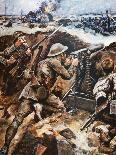 First Battle of the Somme (Colour Litho)-Stanley L. Wood-Giclee Print