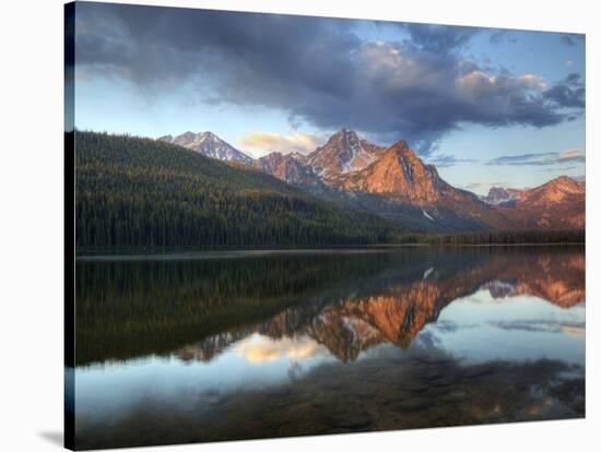 Stanley Lake and Mcgowan Peak, Sawtooth National Recreation Area, Idaho, USA-Jamie & Judy Wild-Stretched Canvas