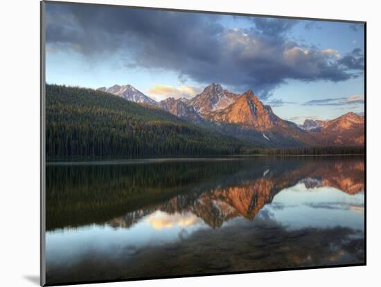 Stanley Lake and Mcgowan Peak, Sawtooth National Recreation Area, Idaho, USA-Jamie & Judy Wild-Mounted Premium Photographic Print