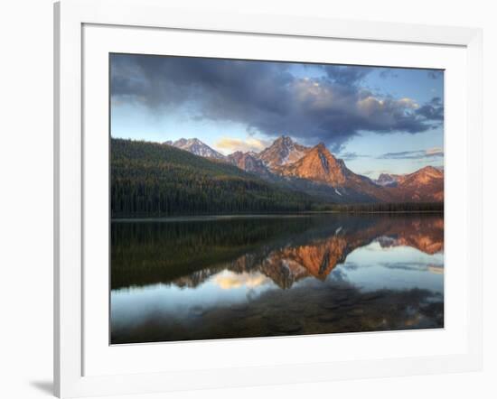 Stanley Lake and Mcgowan Peak, Sawtooth National Recreation Area, Idaho, USA-Jamie & Judy Wild-Framed Photographic Print