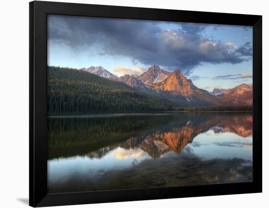 Stanley Lake and Mcgowan Peak, Sawtooth National Recreation Area, Idaho, USA-Jamie & Judy Wild-Framed Photographic Print