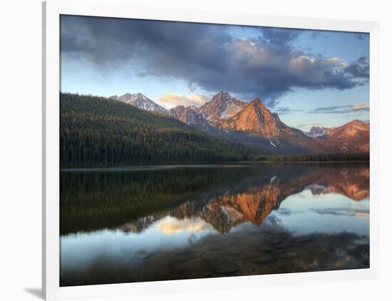 Stanley Lake and Mcgowan Peak, Sawtooth National Recreation Area, Idaho, USA-Jamie & Judy Wild-Framed Photographic Print