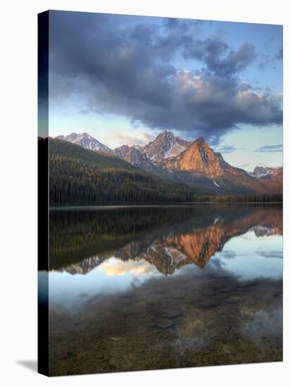 Stanley Lake and Mcgowan Peak, Sawtooth National Recreation Area, Idaho, USA-Jamie & Judy Wild-Stretched Canvas