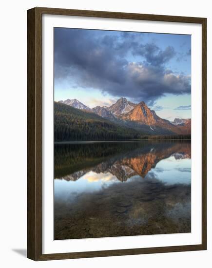 Stanley Lake and Mcgowan Peak, Sawtooth National Recreation Area, Idaho, USA-Jamie & Judy Wild-Framed Premium Photographic Print