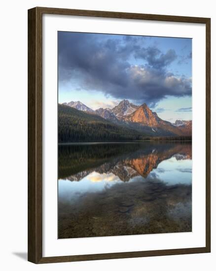 Stanley Lake and Mcgowan Peak, Sawtooth National Recreation Area, Idaho, USA-Jamie & Judy Wild-Framed Premium Photographic Print