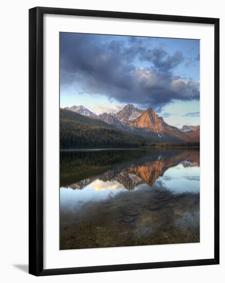 Stanley Lake and Mcgowan Peak, Sawtooth National Recreation Area, Idaho, USA-Jamie & Judy Wild-Framed Photographic Print