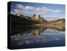 Stanley Lake and Mcgowan Peak, Sawtooth National Recreation Area, Idaho, USA-Jamie & Judy Wild-Stretched Canvas