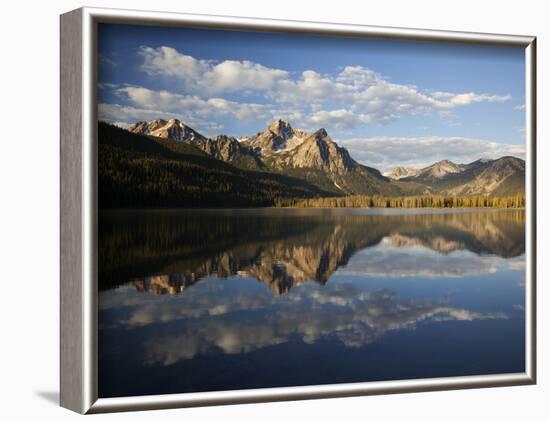 Stanley Lake and Mcgowan Peak, Sawtooth National Recreation Area, Idaho, USA-Jamie & Judy Wild-Framed Photographic Print