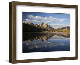 Stanley Lake and Mcgowan Peak, Sawtooth National Recreation Area, Idaho, USA-Jamie & Judy Wild-Framed Photographic Print