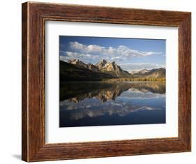 Stanley Lake and Mcgowan Peak, Sawtooth National Recreation Area, Idaho, USA-Jamie & Judy Wild-Framed Photographic Print